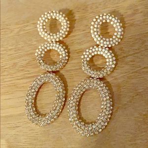 Baublebar round drop earrings